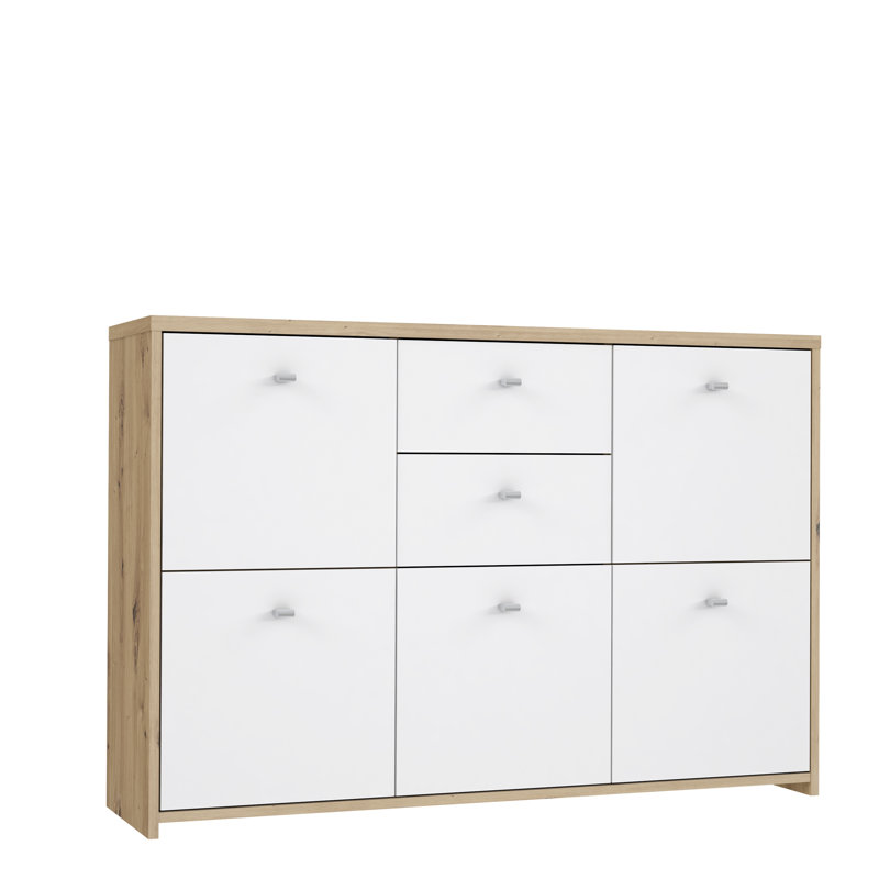 Filippone 114.1cm Sideboard, Artisan Oak/White