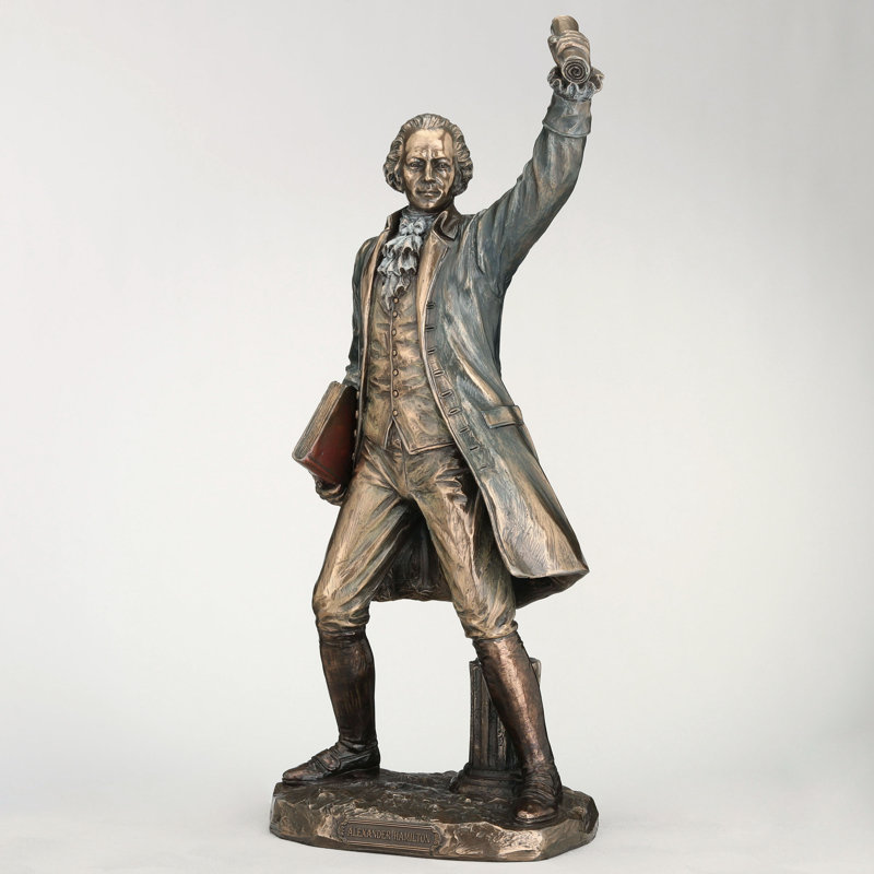 13 po de hauteur en résine de polyester Alexander Hamilton