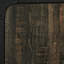 Bois d'ingénierie industriel brun pour le bureau, 3 tablettes horizontales réglables, portes en verre trempé encadrées, configuration ouverte à l'arrière, utilisation dans la conception du bureau, matériau, configuration des tablettes