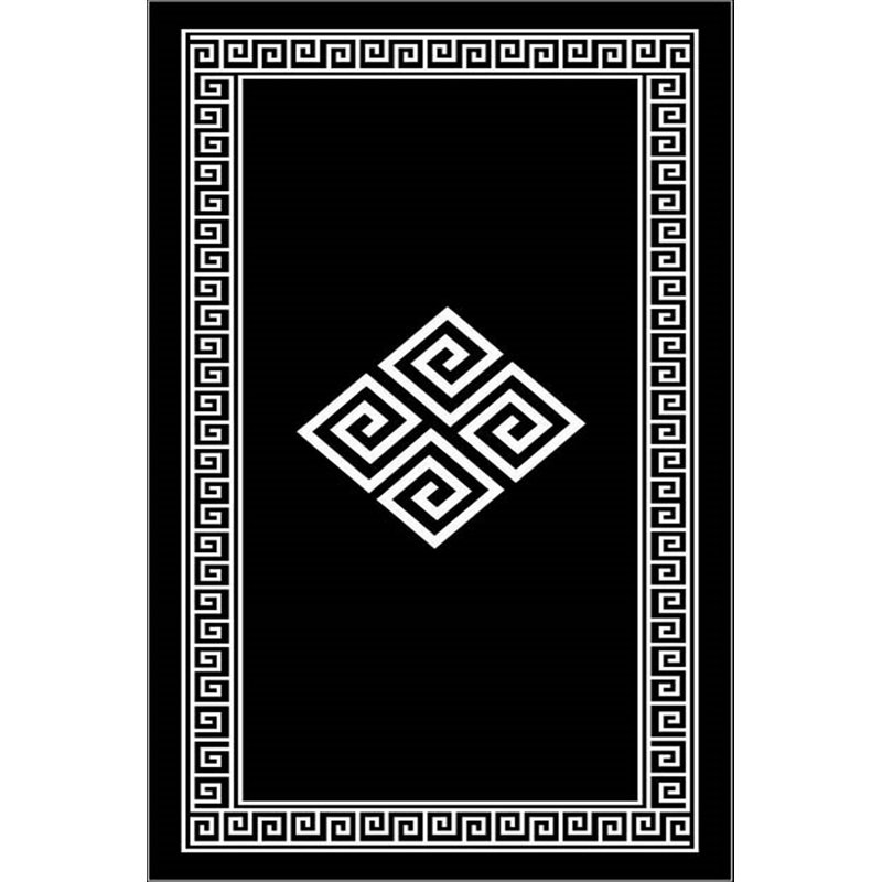 Luxurious Velvet Area Rug (4.6 x 7.2 ft), 100% Antibacterial Fabric, Non-Slip Cotton Backing, Pile Height: 0.4 in | Machine Washable, 3D Digital Print Design | Perfect for Living Room & Bedroom Decor, Soft & Durable