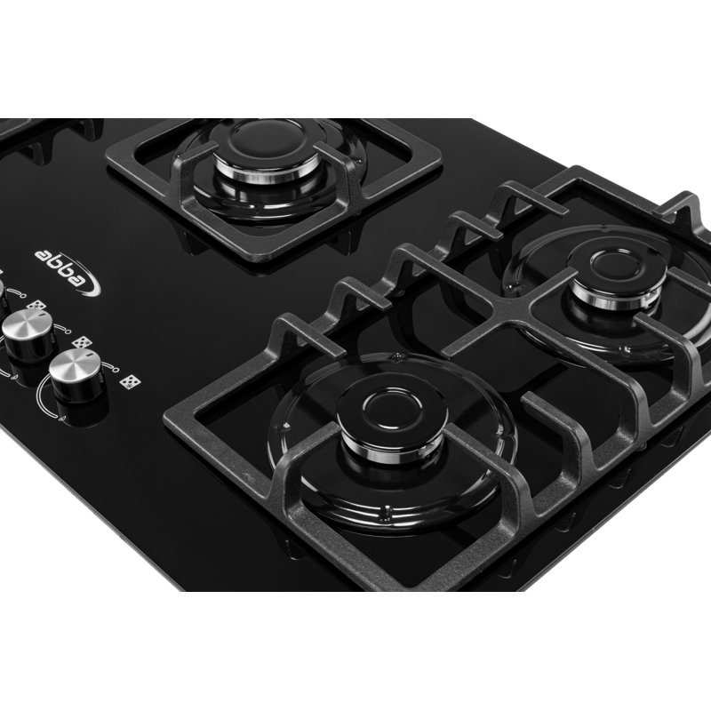 ABBA Black Natural Gas 5 Burner Cooktop
