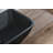 Matte Shell Glass Rectangular Vessel Bathroom Sink In Black With Matte Black Faucet And Pop-Up Drain In Matte Black
