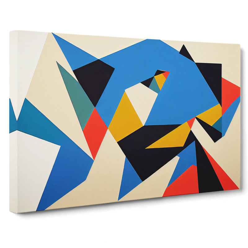 Retro Suprematism Art Vol.1 Abstract - Wrapped Canvas, 40cm H x 60cm W x 3cm D