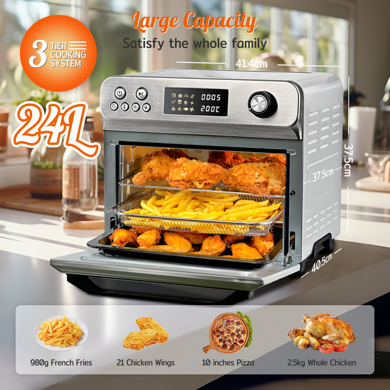 HYSapientia 24L Air Fryer Oven with Rotisserie