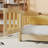 Twin Montessori Floor Bed Natural Rubber Wood Fence-290653702-290653701