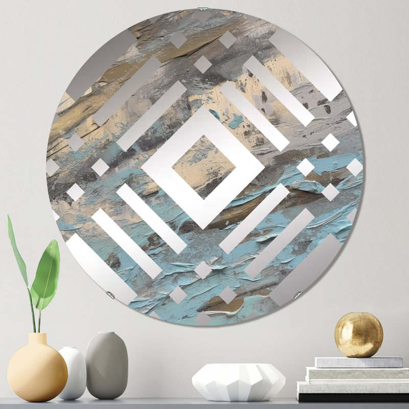 Ithel - Diamond Decorative Mirror, 31,4 po x 31,4 po