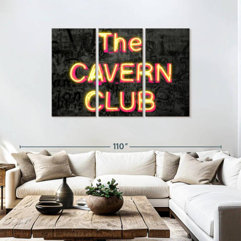Plaque murale The Cavern Club, H 48 po x l 74 po