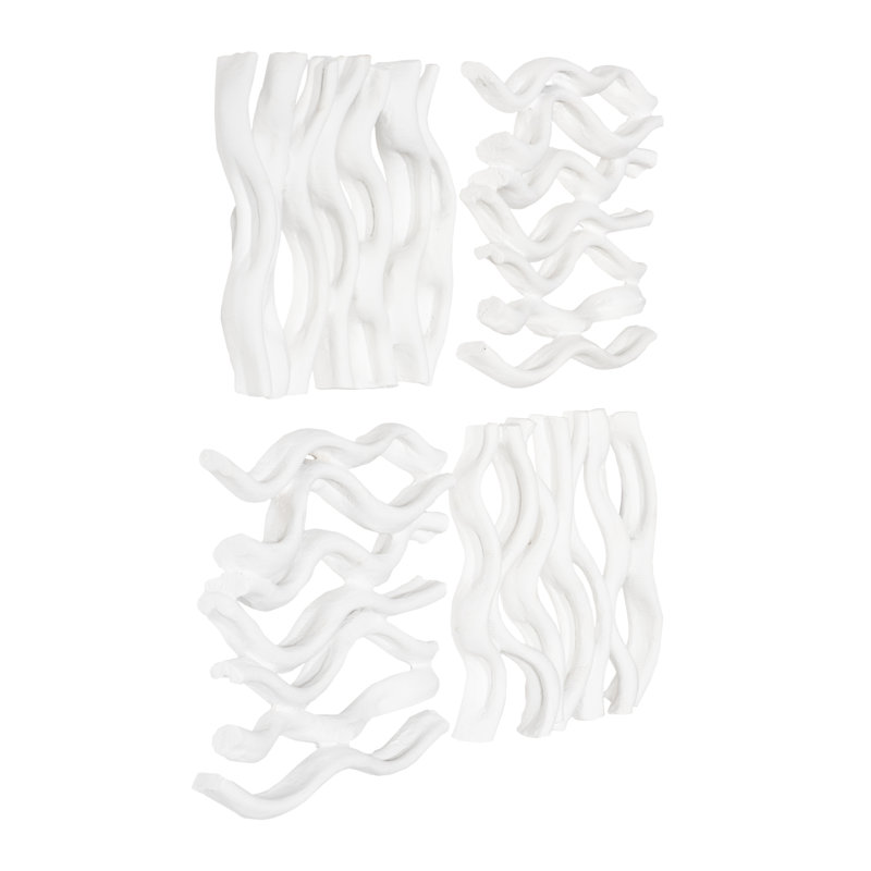 Vine Wall Tile, Matte White