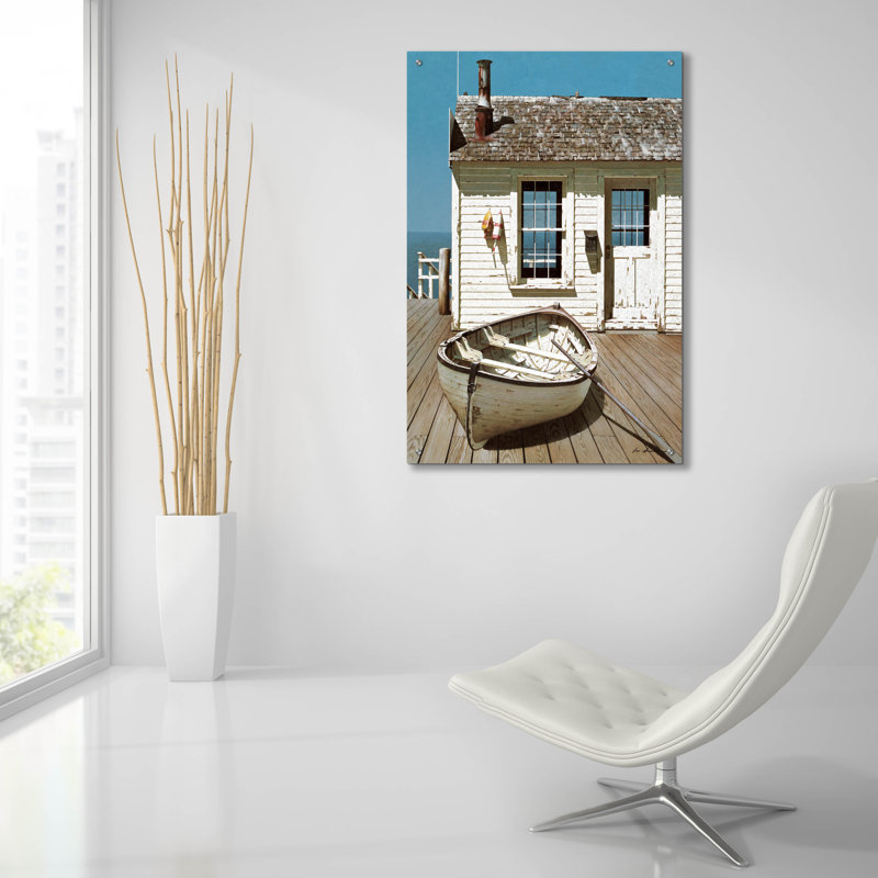 Art mural épique «Weathered Traveller» par Zhen-Huan Lu, verre acrylique, 12 po x 16 po, H 36 po x l 24 po x P 0,2 po