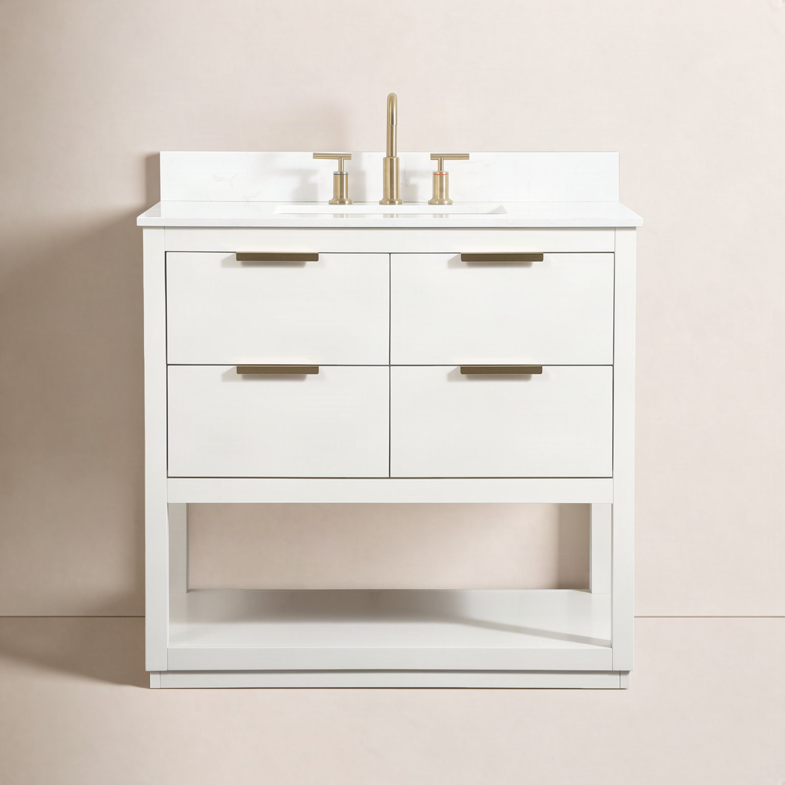 Felicity 36'' Single Bathroom Vanity, White