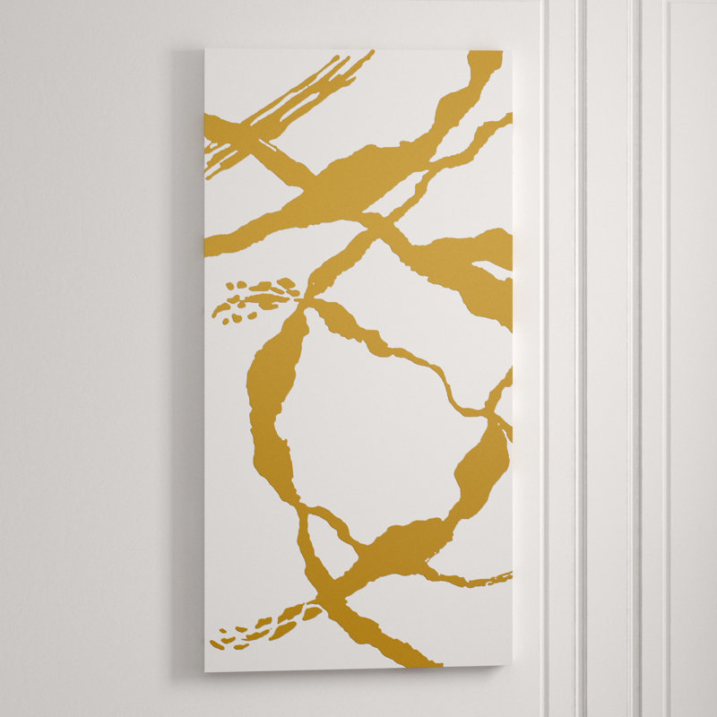 Golden Silhouette III Print by Beverly Fuller