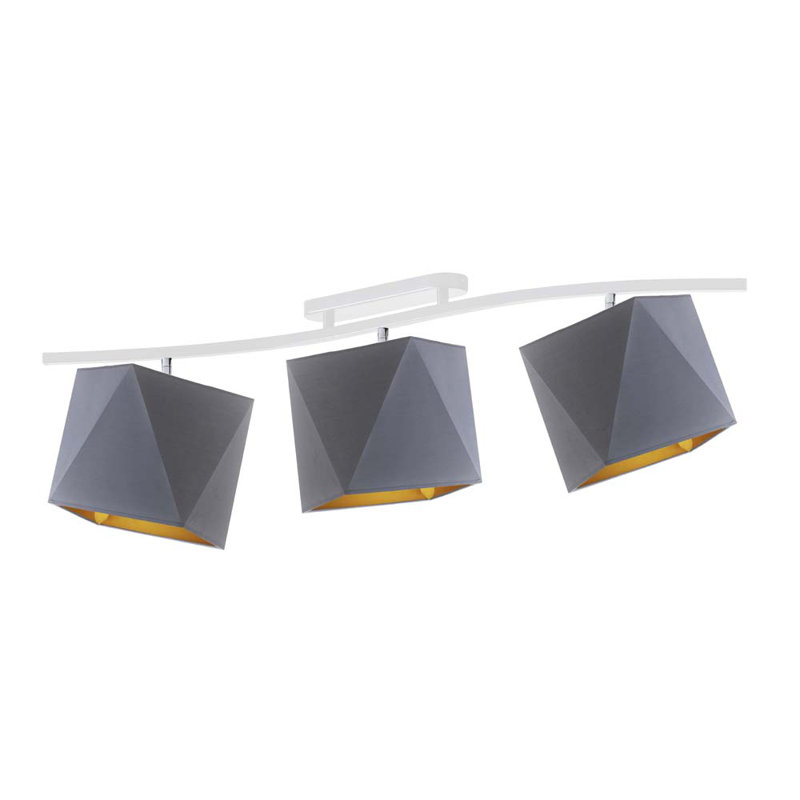 Weddington 3 - Light Kitchen Island Pendant, Grey