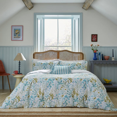 Foxglove Print Cotton Duvet Cover Set
