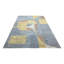 Wool Abstract Area Rug in Yellow/Gray/Brown-1547184277