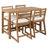 5-Piece Rustic Patio Bar Set