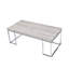 Table basse avec base en métal