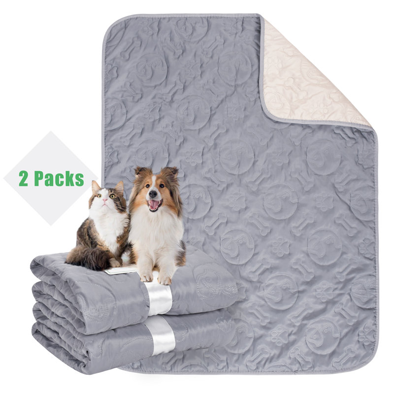 Ensemble de 2 couvertures imperméables pour animaux, chats et chiens lavables Catalonia, L 40 po x l 30 po