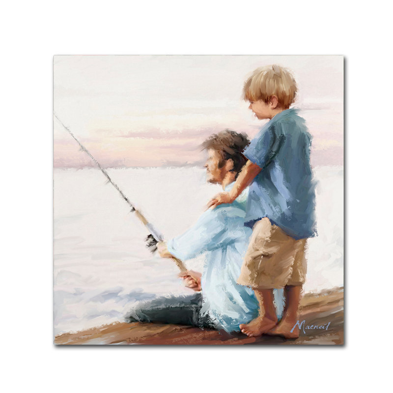Armand «Father and Son 2», reproduction sur toile, H 35 po x l 35 po x P 2 po