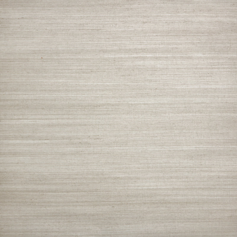 Sisal Monochromatic Authentic Grasscloth Wallpaper, Taupe/Silver