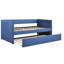 Lit de jour 1pc avec tissu d'ameublement en tissu bleu-141026140