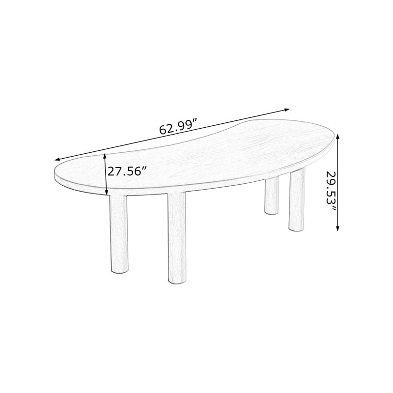 Brown Specialty Solid Wood Desks, 29.53" H x 62.99" W x 27.56" D
