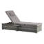 Chaise longue d'extérieur avec coussin - réglable pour 2 chaises longues au bord de la piscine et fonction pliable-614097378