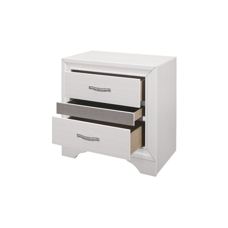 Lit plateforme avec rangement en cuir Jarya 3-3_Betta, Très grand, Blanc