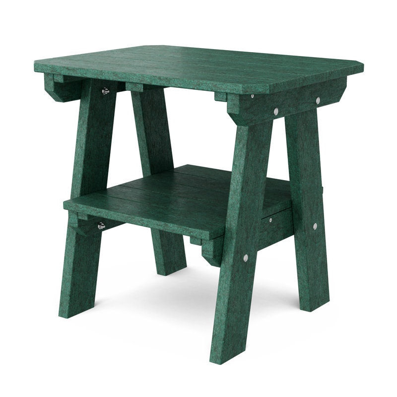 Heritage Two-Tier End Table, Turf Green