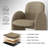 Modern Upholstered Dining Chair Full Back Armchair With Metal Legs-1149518566