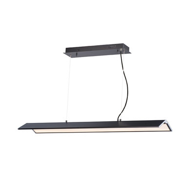 Mershon 1 - Light Black/Polished Chrome LED Unique/Statement Pendant