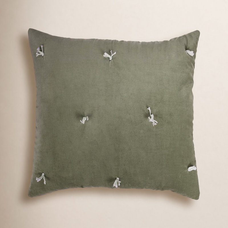 Geoff Cotton Pillow Sham, Laurel, Euro