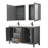 Daria 60'' Double Bathroom Vanity with Carrara Marble Top-97961481-97961484