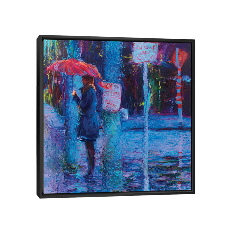 «No Stops in Freemont» par Iris Scott, reproduction sur toile tendue sur châssis, H 18 po x l 18 po x P 1,5 po, Pas de tapis