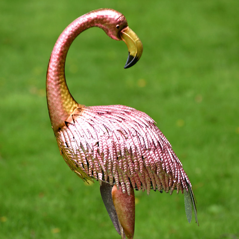 Statues flamants en fer Reid