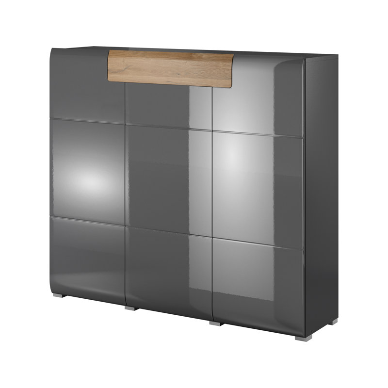 Aazad 147cm Sideboard, Anthracite/Brown
