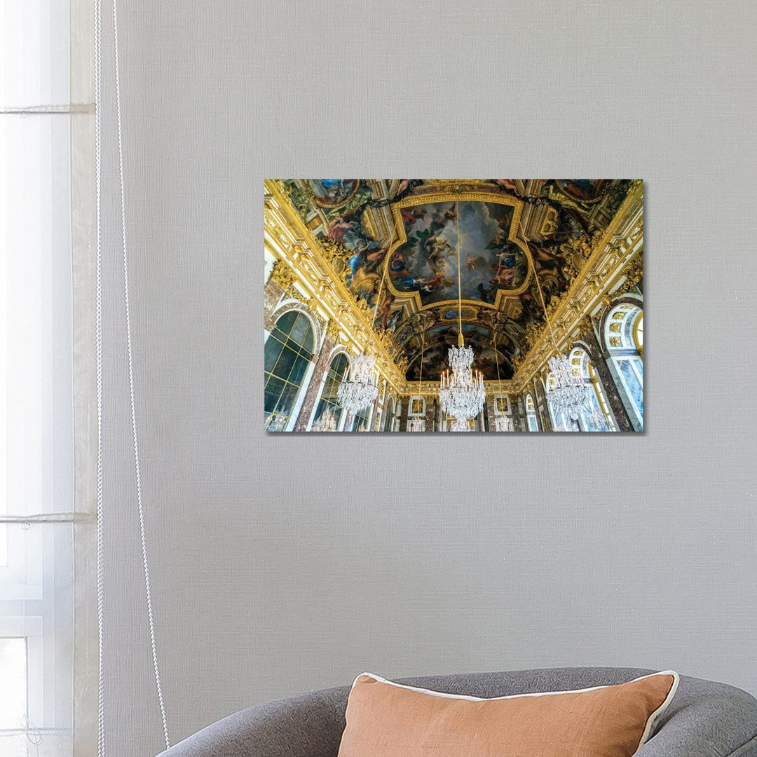 Palast von Versailles, Spiegelsaal von Susanne Kremer - Galerie-umwickelte Leinwand Giclée auf Leinwand