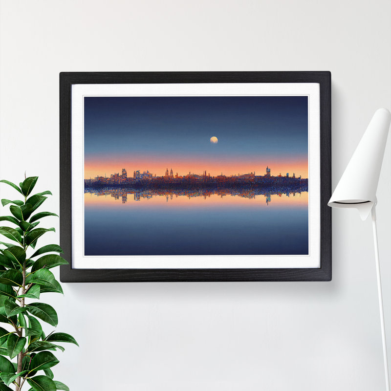 Stimulating Skyscraper Skyline - Framed Print, Black Framed, 46cm H x 64cm W x 2cm D