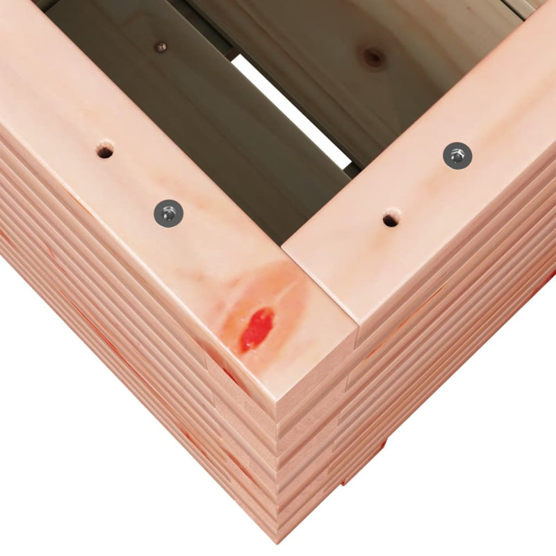 Wood Planter Box, Brown, 49.5cm H x 40cm W x 40cm D