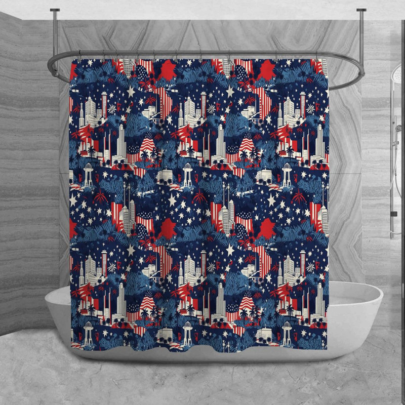 Trinadi Shower Curtain, H 73 po x l 70 po