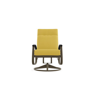 Chaise de patio pivotante avec coussins Askar
