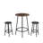 Bar Table Set With 2 Bar Stools – Modern Pub Table-262996559-262996557