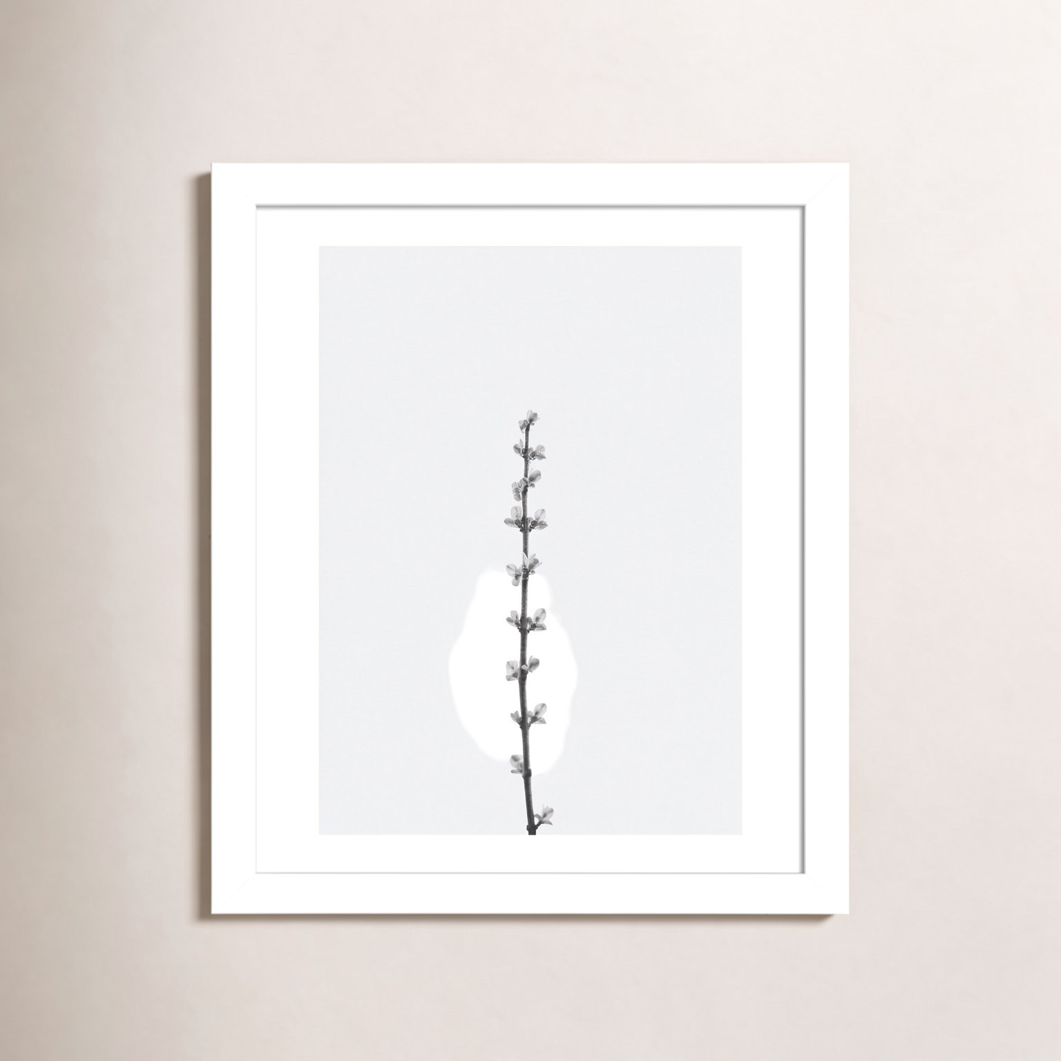 Retro Tennessee Botanical No 1 Photo Print, 13" H x 10" W x 1" D, White