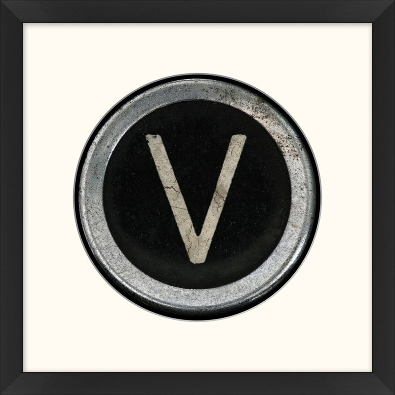 Type Key: V - Frame Art textuel sur papier