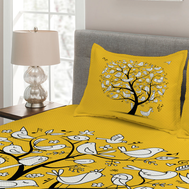 Farmhouse / Country Polyester Coverlet, Queen Bedspread + 2 Shams