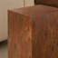 Table basse d'appoint en placage de noyer et en panneau de fibres à densité moyenne de qualité supérieure, 11,8 po x 11,8 po x 19,7 po, aucun article supplémentaire inclus-18121383