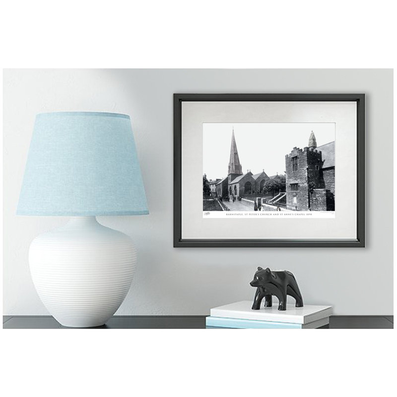 Barnstaple, St Peter's Church And St Anne's Chapel 1890 - Single Picture Frame Print, 28cm H x 36cm W x 2.3cm D