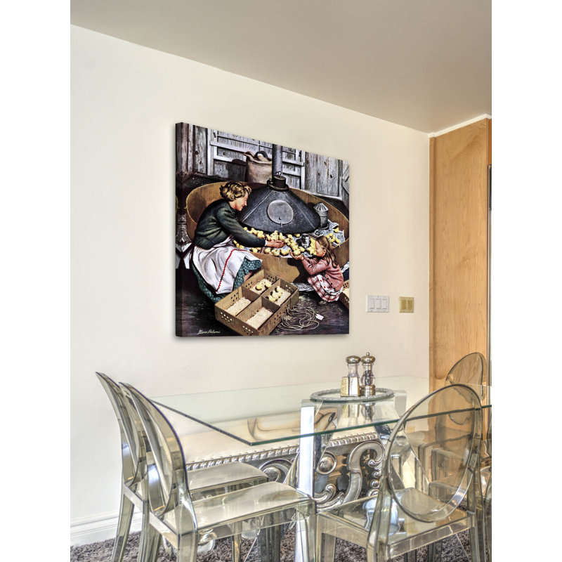 Chicks In Incubator by Stevan Dohanos - Wrapped Canvas Painting, 46cm H x 46cm W