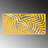Elegant Gold Decorative Metal Wall Accessory, 39.4 x 18.9 inches | 100% Metal Construction, Thickness: 0.06 inches | Easy Wall Mounting, Perfect for Living Room & Office Decor, Stylish & Durable Design-1522891124