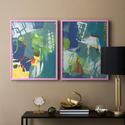Tropical Graphics III-Premium Framed Print -Ready to Hang - No Nails Required - No Nails Required
