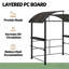Pavillon de jardin durable en acier et en aluminium, auvent extérieur moderne pour recevoir